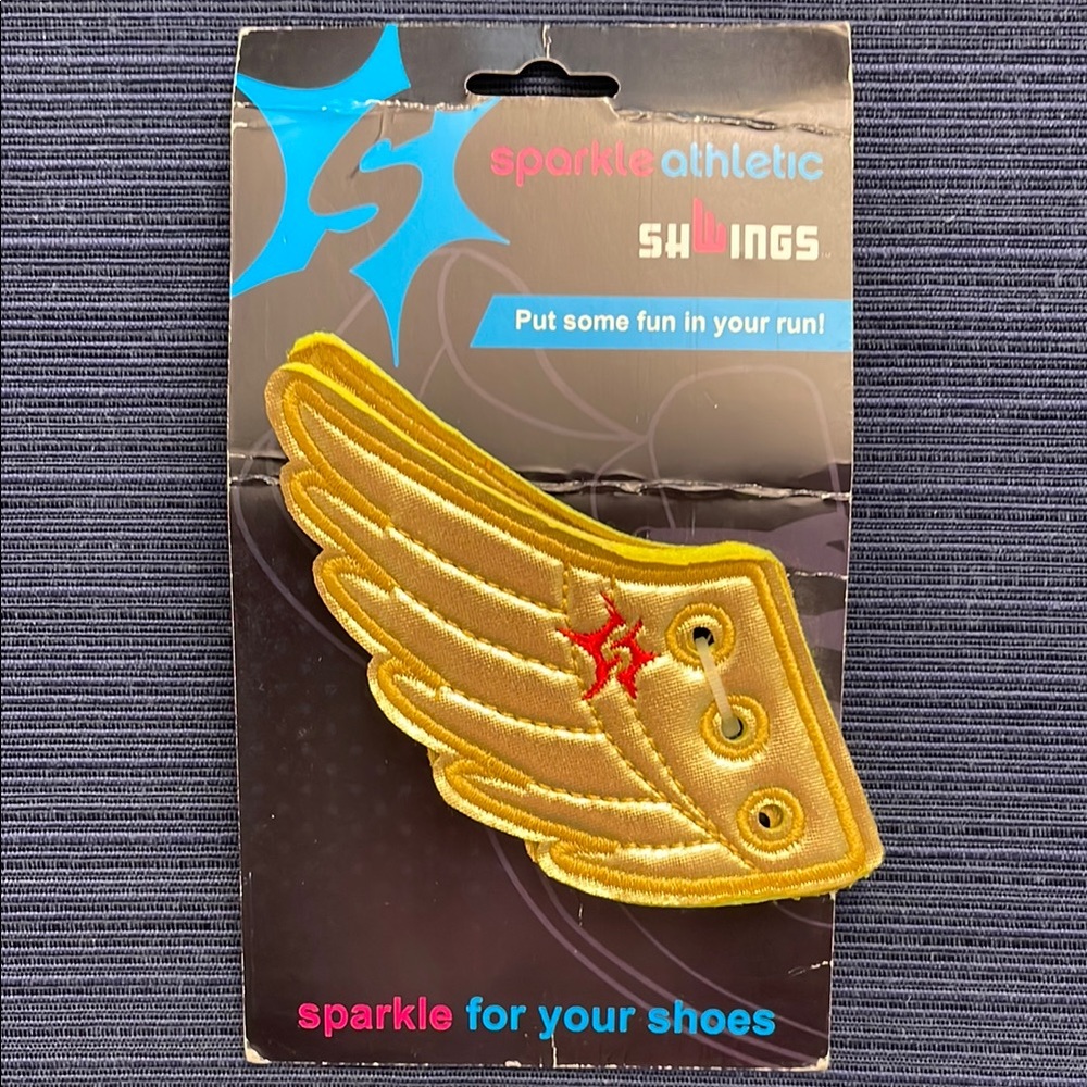 Sparkle Athletic Gold Shoe Wings